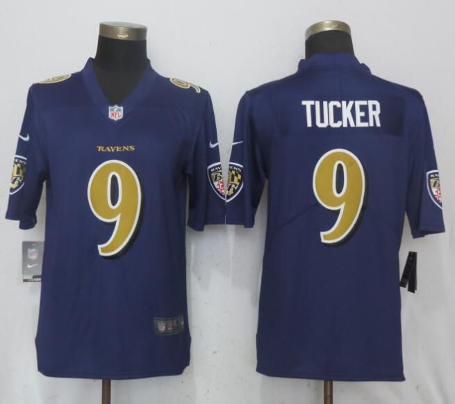 Men Baltimore Ravens #9 Tucker Navy Purple Color Rush Limited Nike NFL Jerseys->new york giants->NFL Jersey
